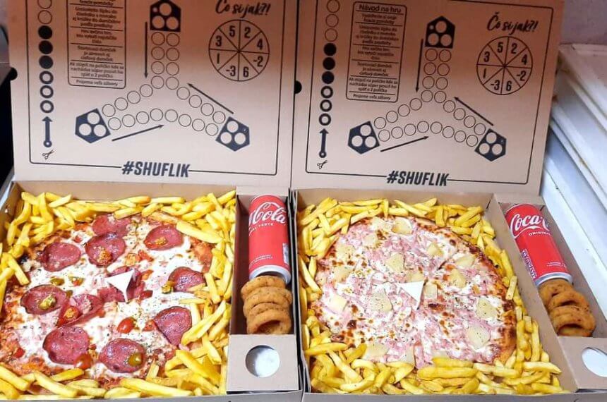 Shuflik BOX s vlastnou pizzou 1200g